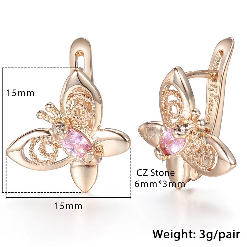 Farla Earing 585 -Copper, 14k gold plated fashion Earing by Jefney Jo Jewellery