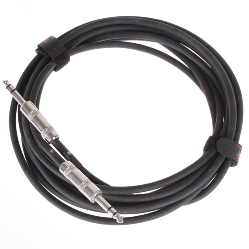 Kabel Pelindung Plug Male 15ft 6.3mm to 6.3mm Untuk Gitar Bass