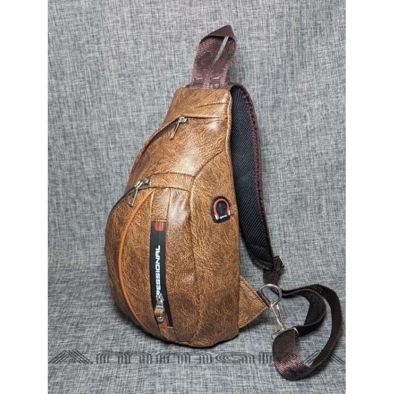 Tas Selempang Slingbag Polo AM. Star Original Bahan Kulit Sintetis Import