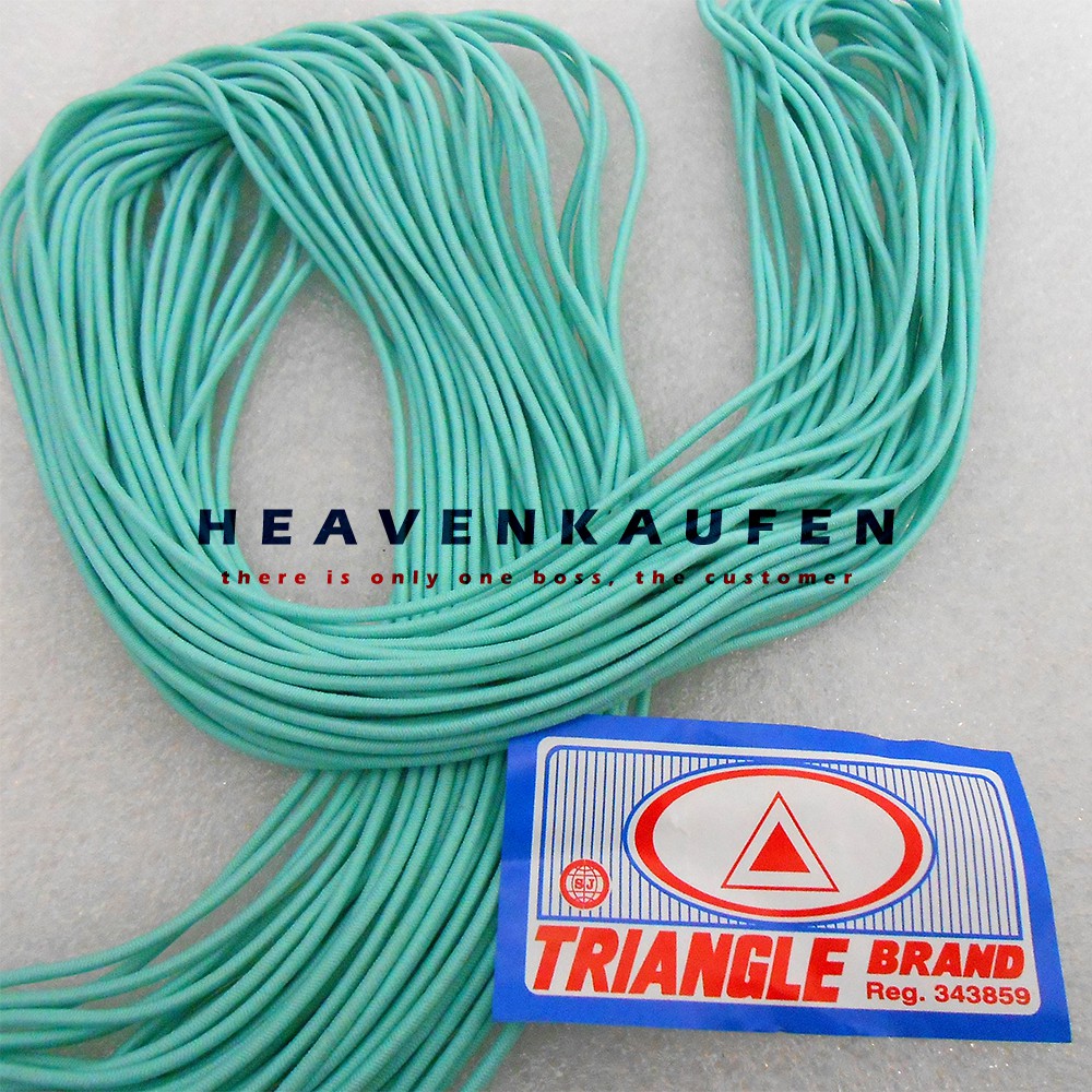 Tali Elastis Kecil 1,5 mm Warna Hijau Tosca Meteran