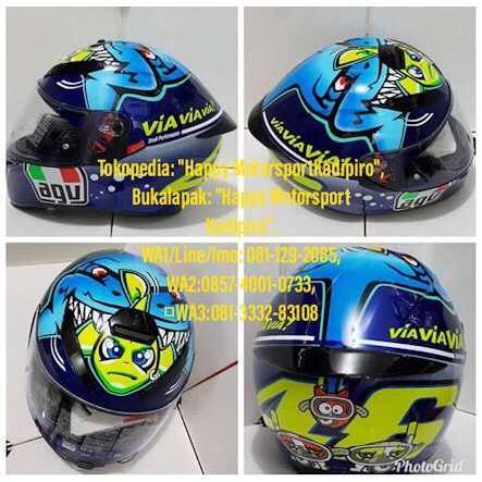 HELM AGV K3 SV MISANO VIA VIA 2015 BLUE ORI ITALY DOT NON SNI SZM L XL