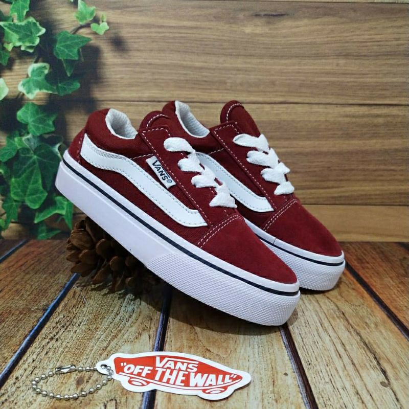 (PREMIUM QUALITY) SEPATU ANAK LAKI LAKI // SEPATU ANAK PEREMPUAN MODEL TALI // SEPATU SEKOLAH ANAK // SEPATU VANS OLD SKOOL ANAK