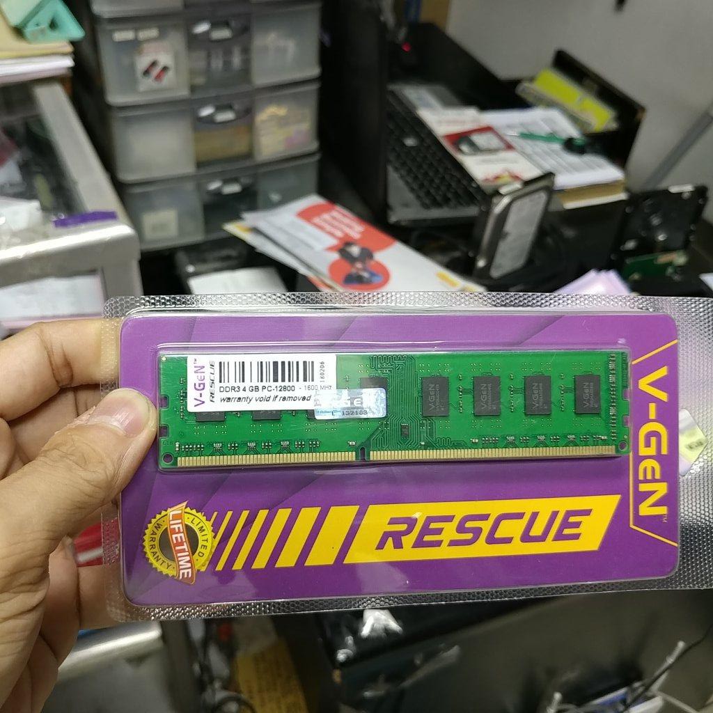 Dimm V-Gen Vgen 4GB DDR3 12800 1600 Rescue