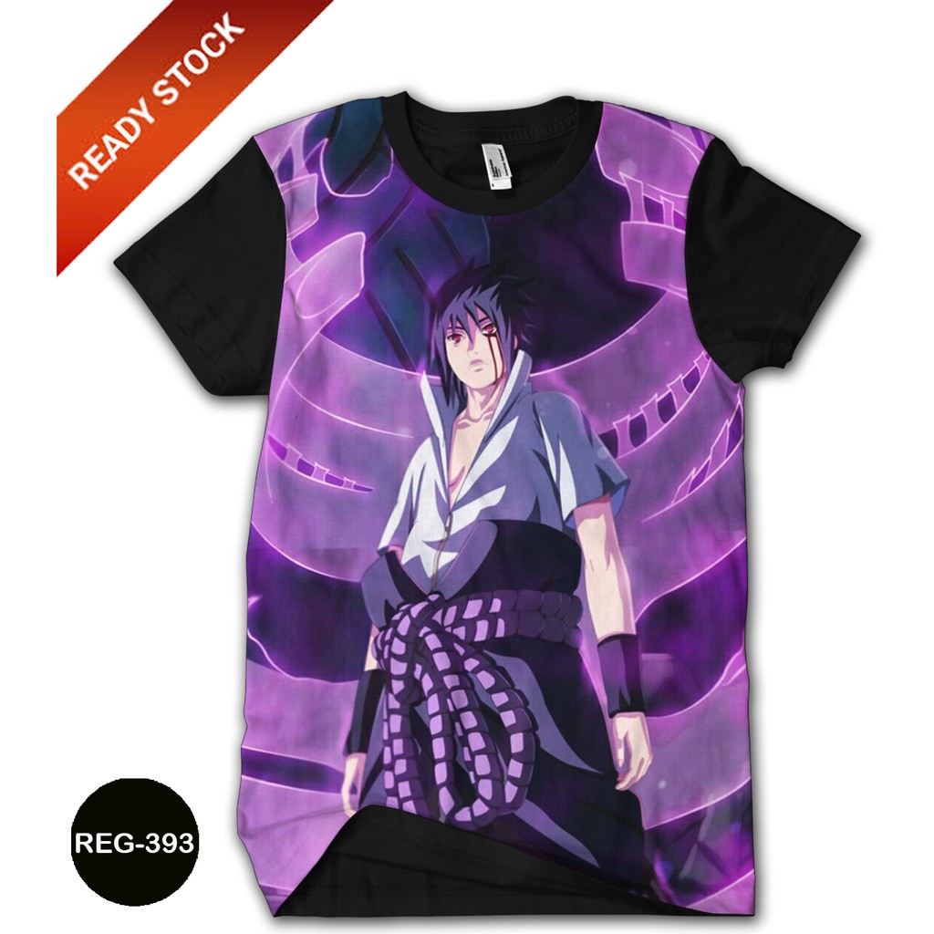 Baju Sasuke Uchiha Itachi 3D Kaos Naruto Anime Kartun Series #REG-393