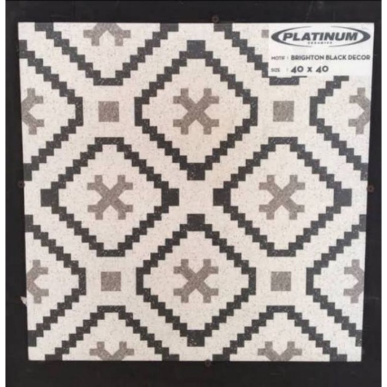 keramik 40x40 lantai kasar matt garasi teras kamar mandi platinum brighton black decor