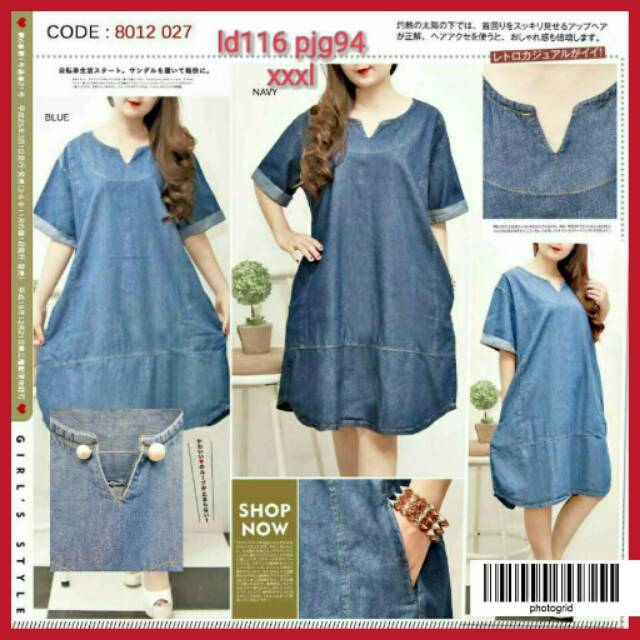BAJU MUSLIM / TUNIK MUSLIM / JEANS TUNIK /BAJU HAMIL