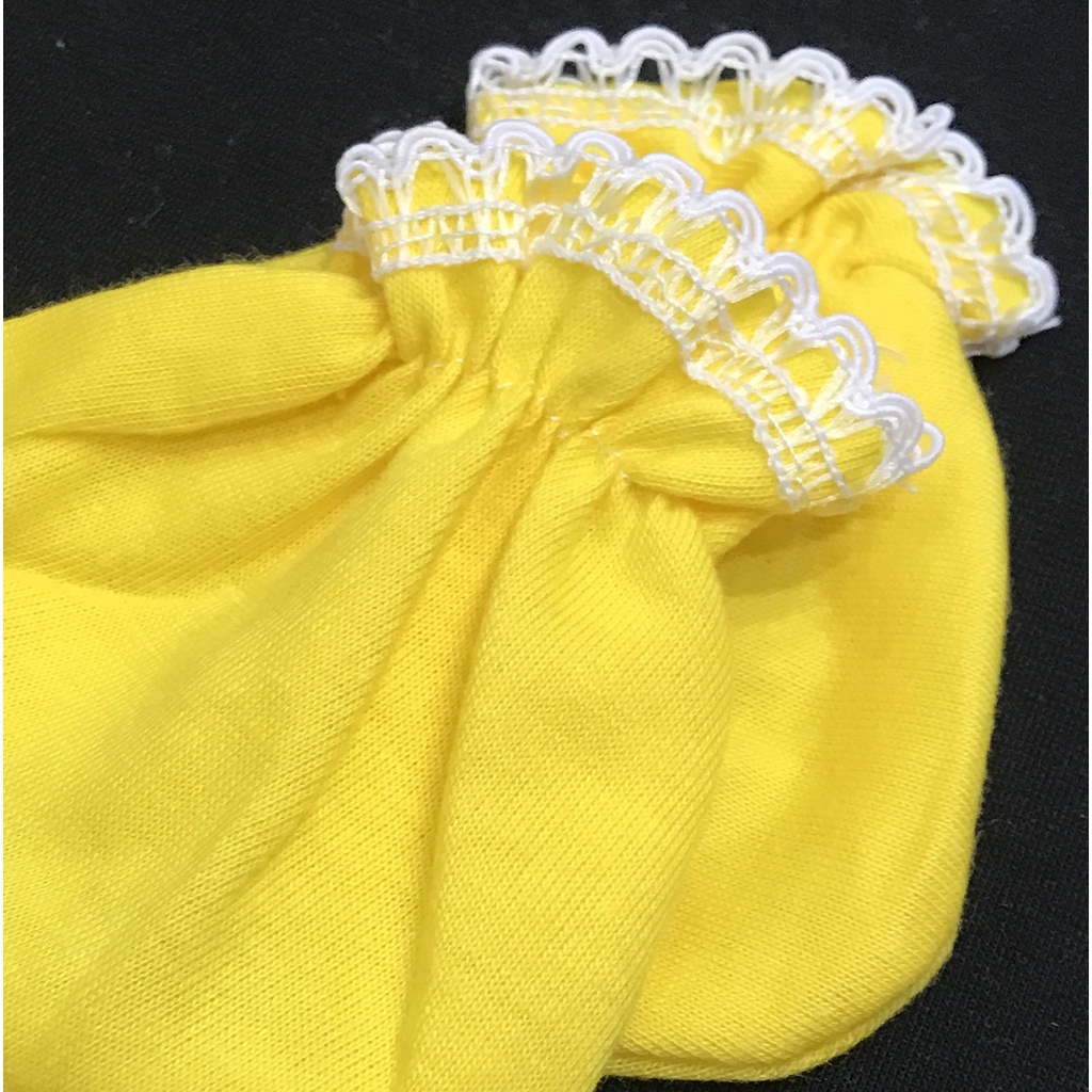 Babysmart - 12 Set Sarung Tangan dan Kaki Bayi STK New Born (NB) Bahan Katun