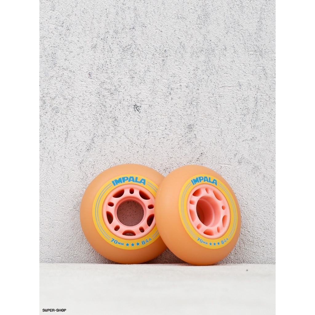 Impala Inline Wheel 4 Pk Pink/Yellow / Jual Roda Inline Impala