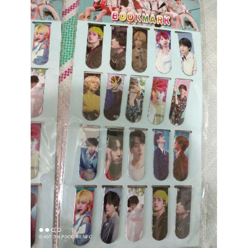 

bts pembatas buku 1 lembar isi 20 pcs