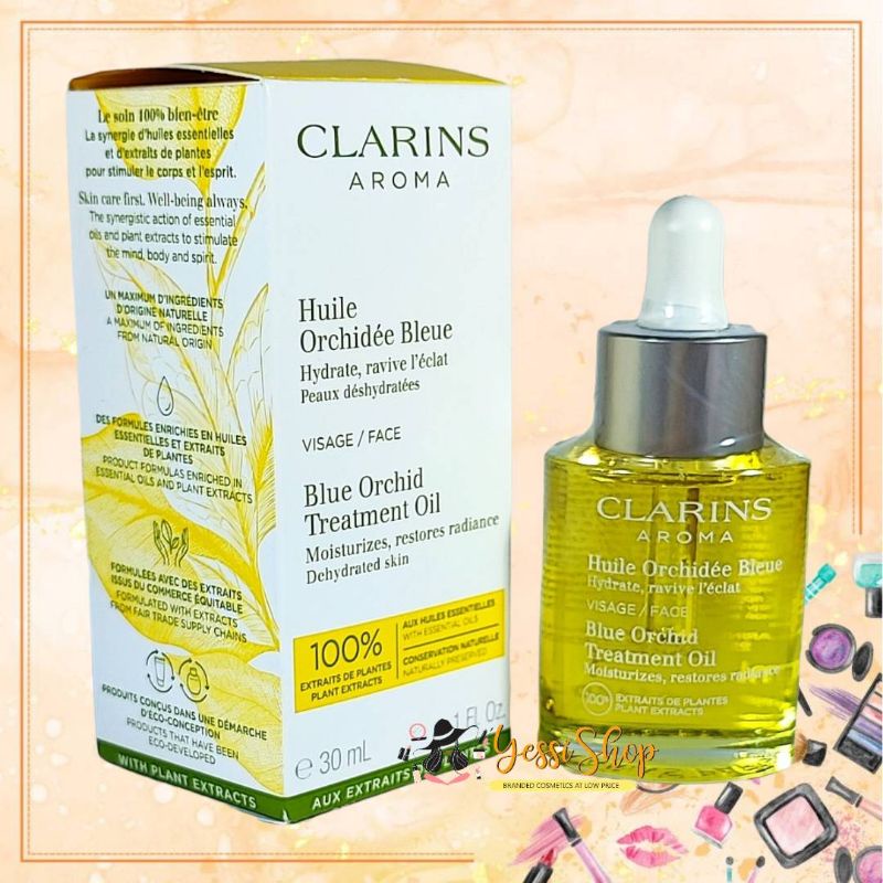 Jual CLARINS BLUE ORCHID FACE TREATMENT OIL 30ML Shopee Indonesia