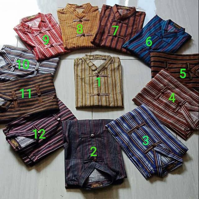 Surjan lurik model koko tshirt jawa