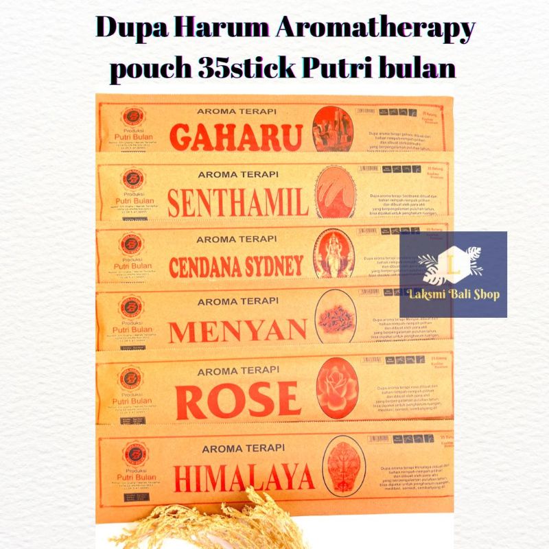 Dupa Aromatherapy Pouch besar 40cm 35 Stick Putrì Bulan