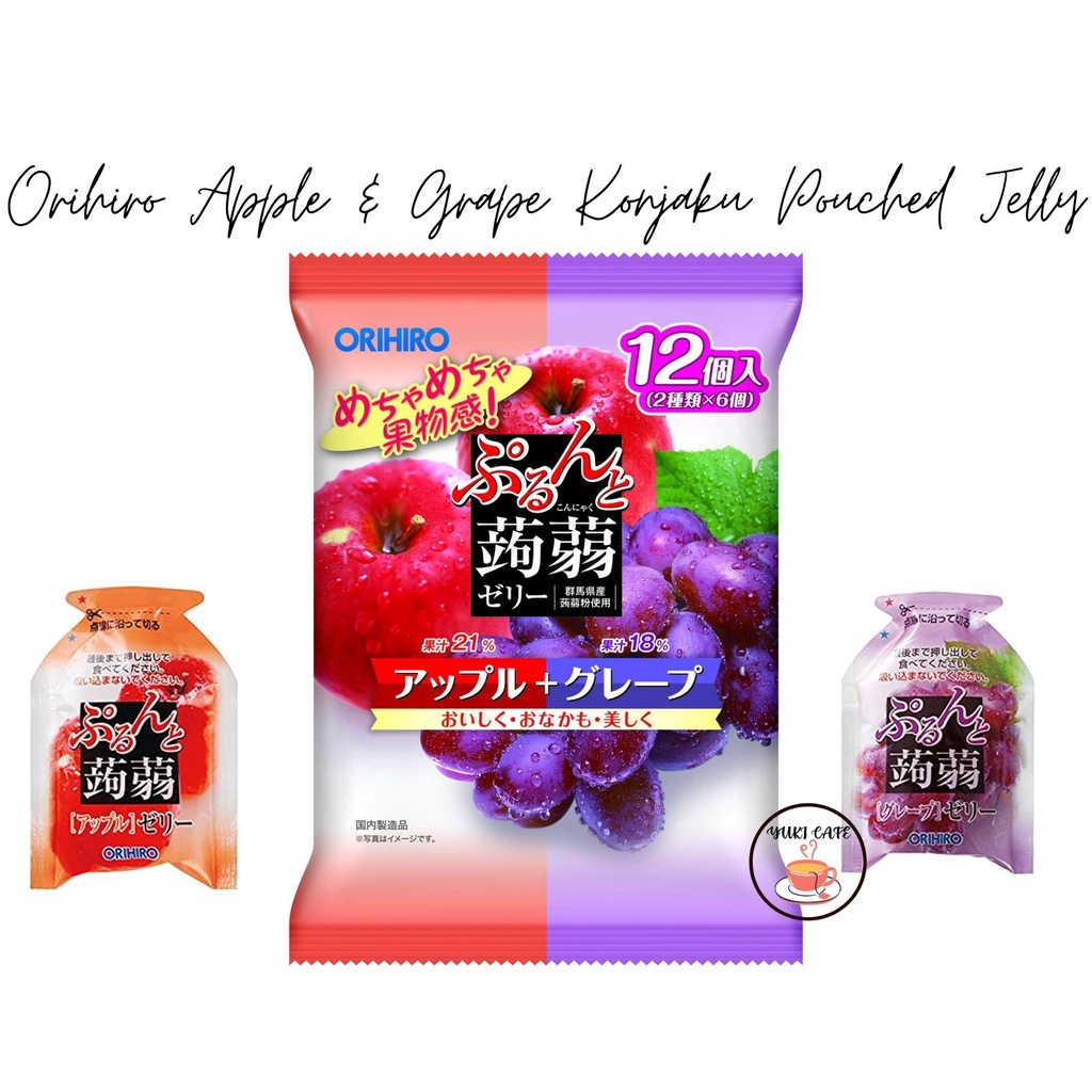 

JELLY – “ORIHIRO” JELLY APPLE & GRAPE KONJAKU POUCHED JELLY