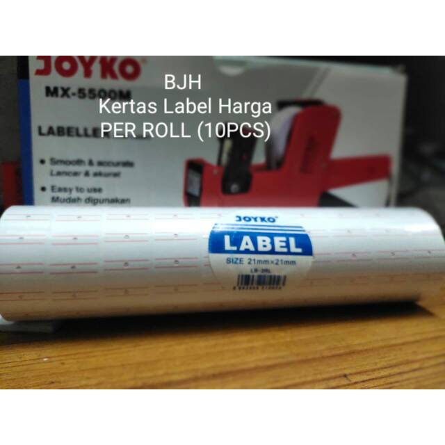 KERTAS Label Harga PER ROLL (10PCS)