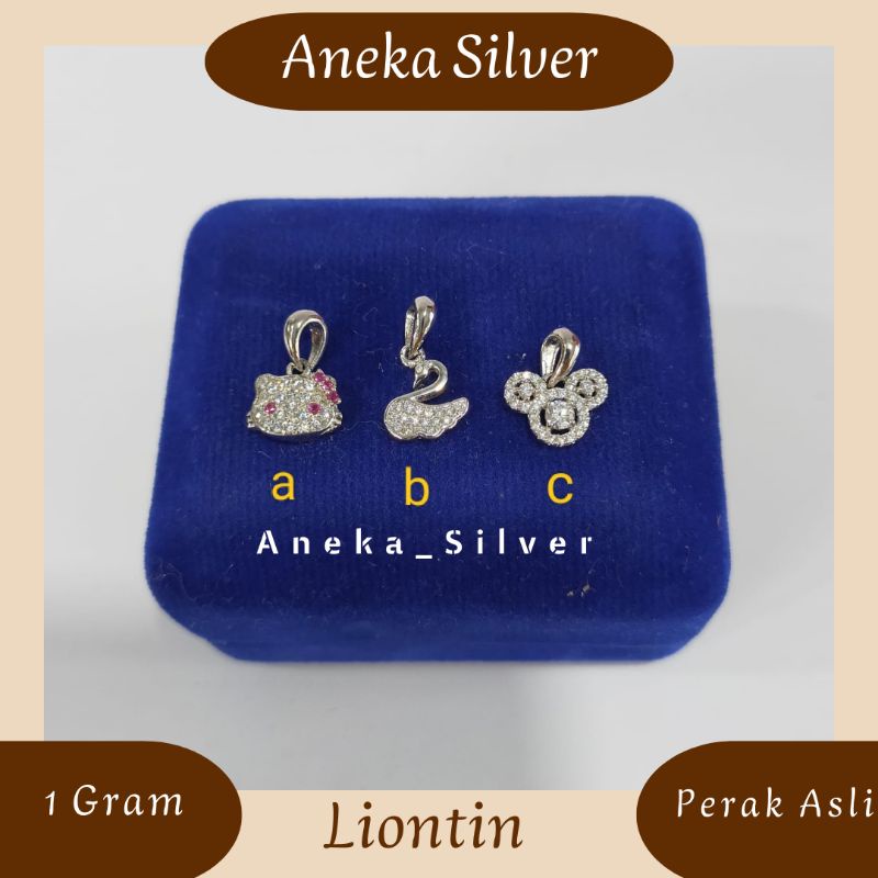 Liontin Variasi Mata², Perak 925, Sepuh Emas Putih