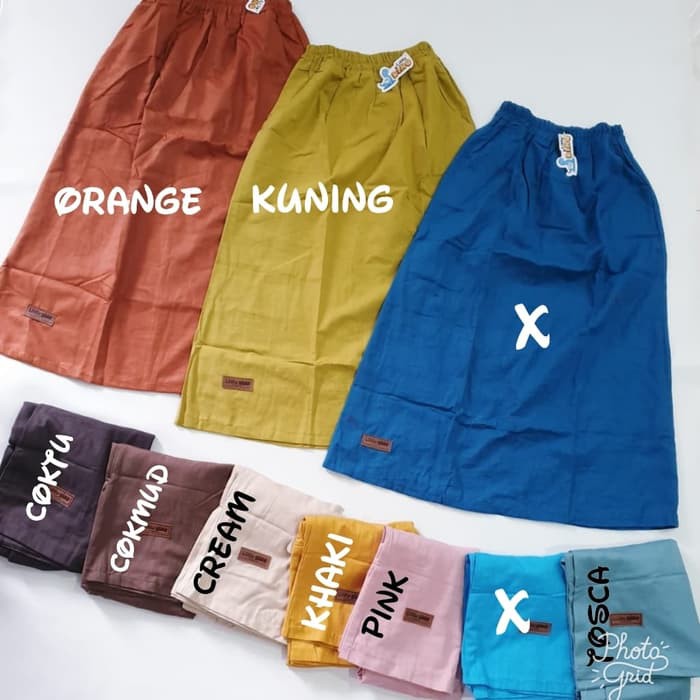 Basic Skirt Rok Tutu - Rok Anak Perempuan - Rok Celana Anak Rok Panjang Anak Perempuan Bahan Cigaret