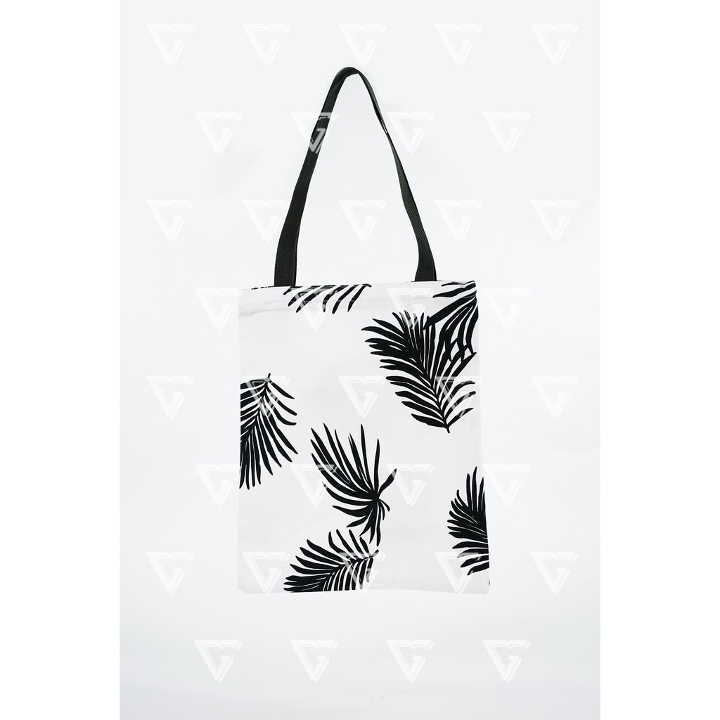 Totebag wanita / tote bag wanita kekinian 2021 kanvas motif Lidi