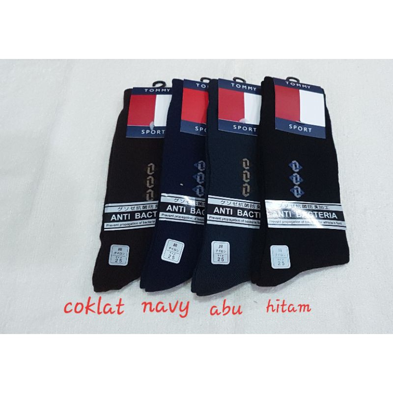 1 pcs kaos kaki casual merk tommy