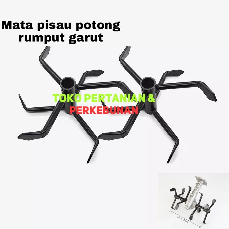 Mata pisau mesin potong rumput penggarut tanah