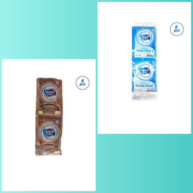 

FRISIAN FLAG susu kental manis kemasan 1renteng isi 6 pcs