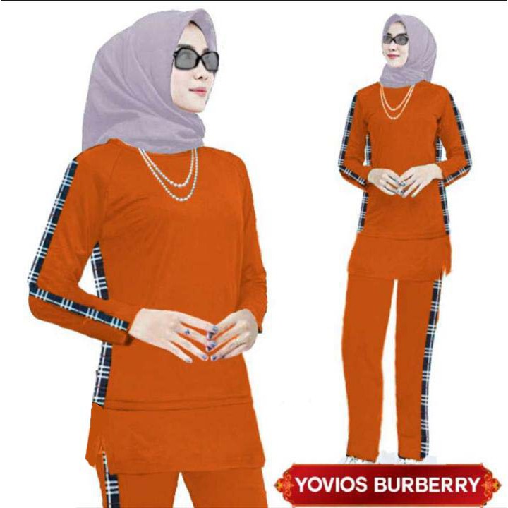 LVB Setelan Training Wanita Muslim YOVI /Uk.L-XL-XXL -3XL/VIO/Track Suit Wanita/Setelan Olahraga Wanita/Set Senam Perempuan Muslimah BRBRY/ LAVEBEL