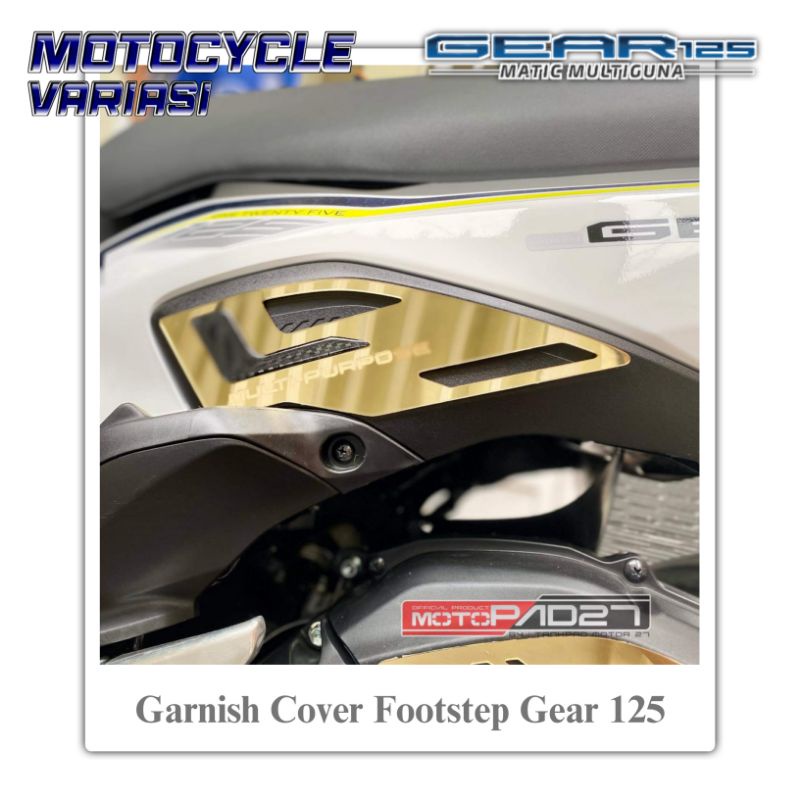 Garnish Footstep Yamaha Gear 125 Cover Pijakan Kaki Yamaha Gear 2022