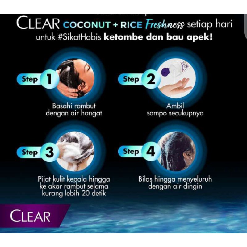 Clear Shampoo Anti Ketombe | Dandruff 160ml