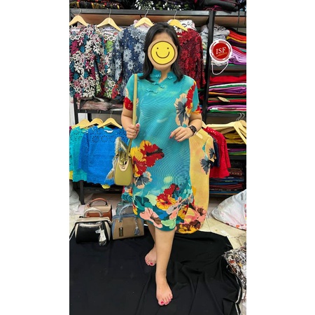 dress plisket naik turun