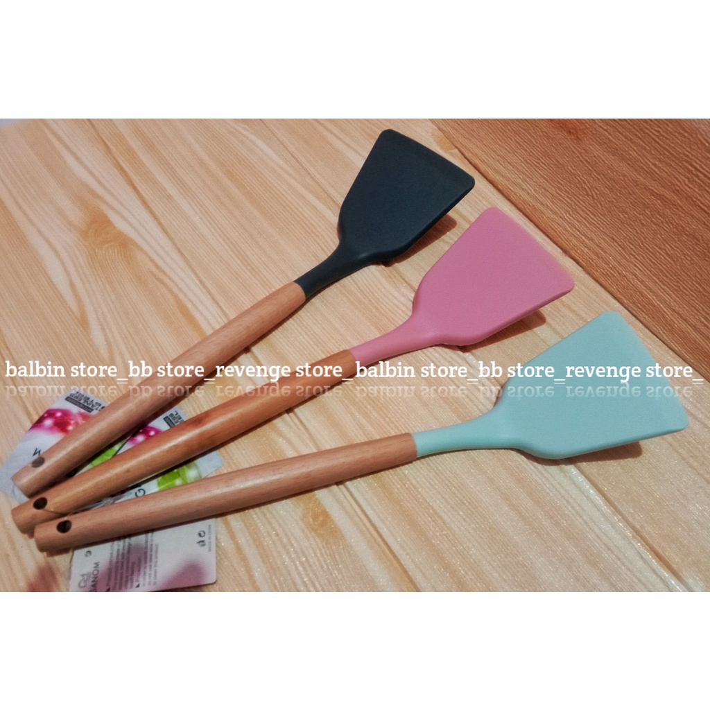 [BALBIN] SPATULLA SILIKON TAHAN PANAS - SPATULLA MASAK SILICON TERBARU - SUTIL MASAK - SENDOK PENGGORENGAN BERKUALITAS