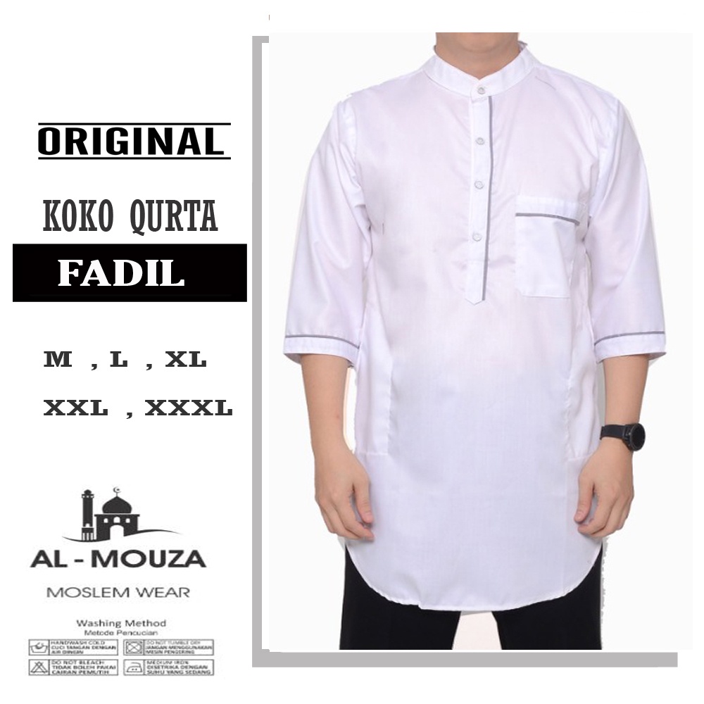 Baju Koko Qurta Kurta FADIL Katun Premium Ukuran Jumbo