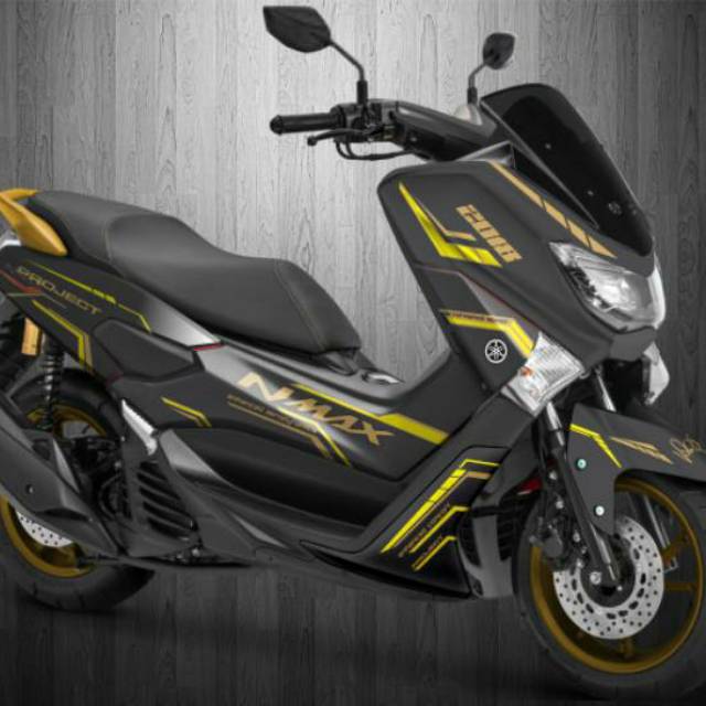 Decal Striping Sticker Nmax Full Body Nmax Black Mate Atau Glossy