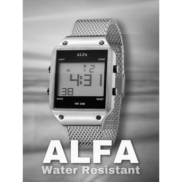 Jam Tangan ALFA 330005 Rantai Pasir Digital
