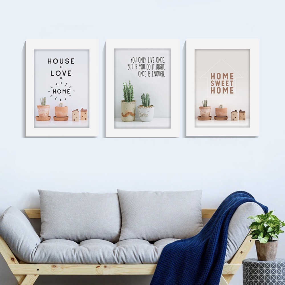 Pajangan Hiasan Dinding Aesthetic Set Cactus Wall Decor Dekorasi Ruangan Kamar Kafe Resto Minimalis Murah kaktus