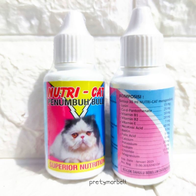 Nutri-Cat Drop 30ml Vitamin Penumbuh Bulu Kucing