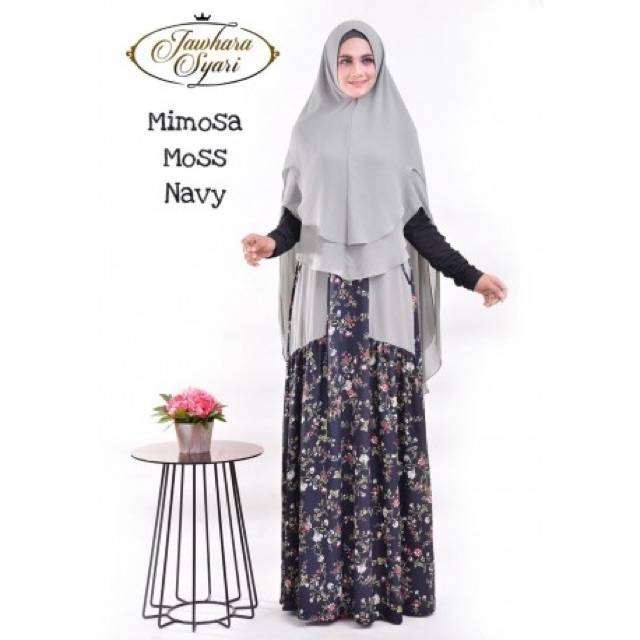 Mimosa Series Gamis Set Syari Original By Jawhara Syari
