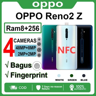 Jual nfc Bagus OPPO Reno2 Z ram 8 256 gb 100% Original Baru Oppo HP