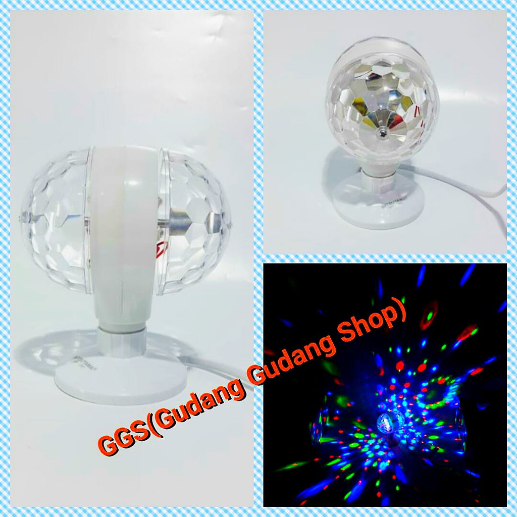 Lampu Disco LED 2 Sisi Bergaransi Lampu Hias Ruangan
