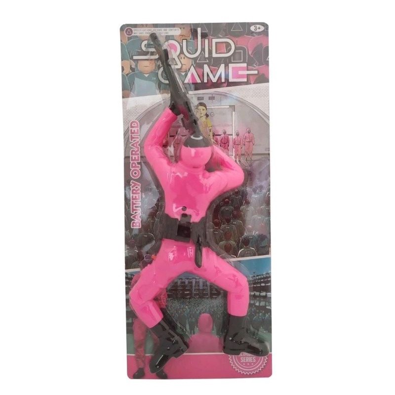 MAINAN SQUID GAME TENTARA TIARAP MERAYAP BONEKA MERANGKAK BATERAI
