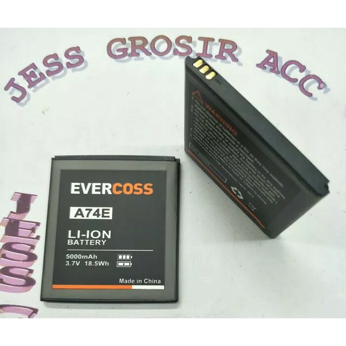 Baterai Battery Evercross Evercoss Cross A74E Double Power 5000Mah