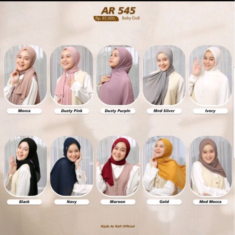 Hijab AR 545 Pashmina plisket