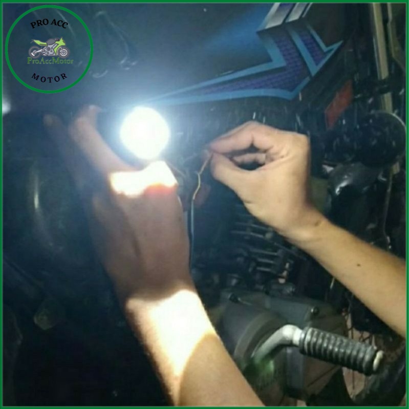 Lampu tembak Led d2 laser mini MOTOLED superbright Premium