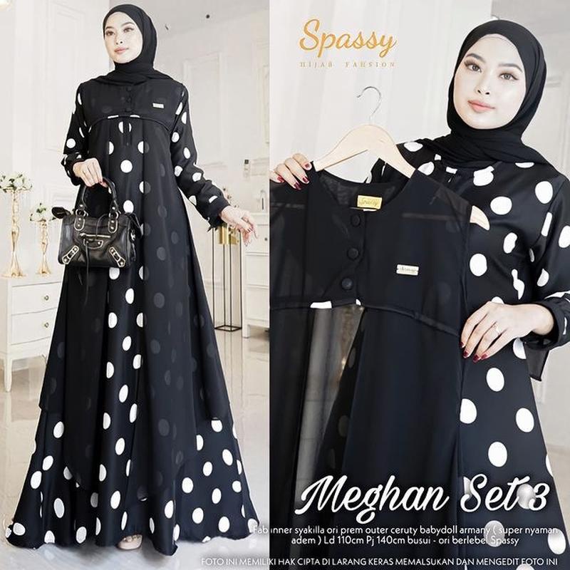 Baju Cewek Wanita Kondangan Pesta Pernikahan Gamis Maxy Cempaka Muslimah Remaja Busui No Jilbab Mode