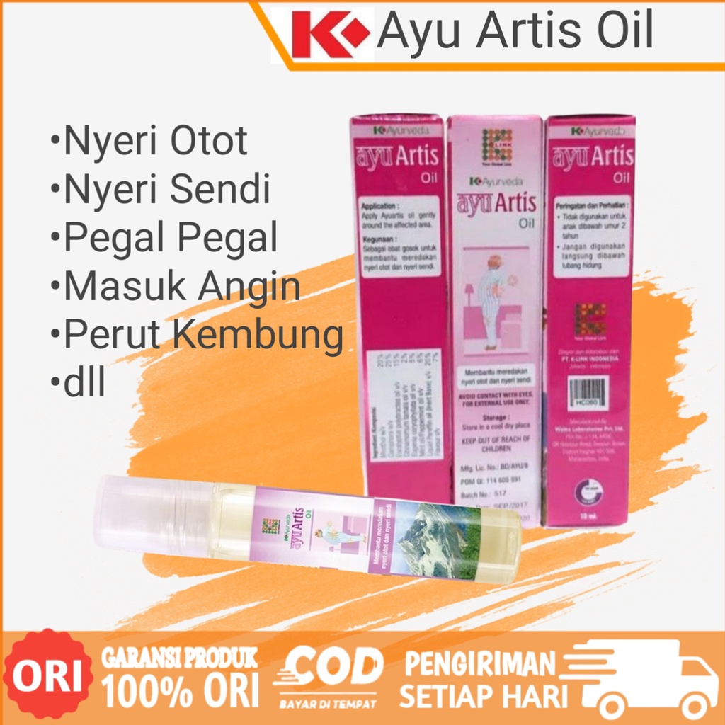 

K AyuArtis Oil II Original K LINK Pereda Nyeri Otot Sendi Pegal-pegal Linu