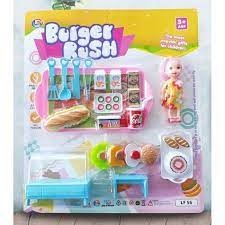 LF 56 - Mainan Mini Barbie Burger Rush LF56