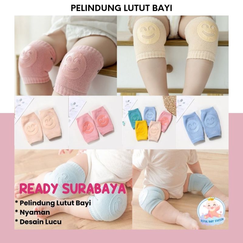 Pelindung Lutut Bayi Kneepad motif smile