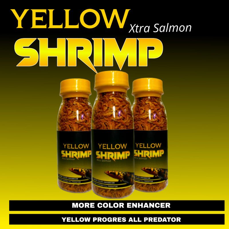 Yellow Shrimp Udang Kering Pakan Ikan kemasan Botol 100 ml