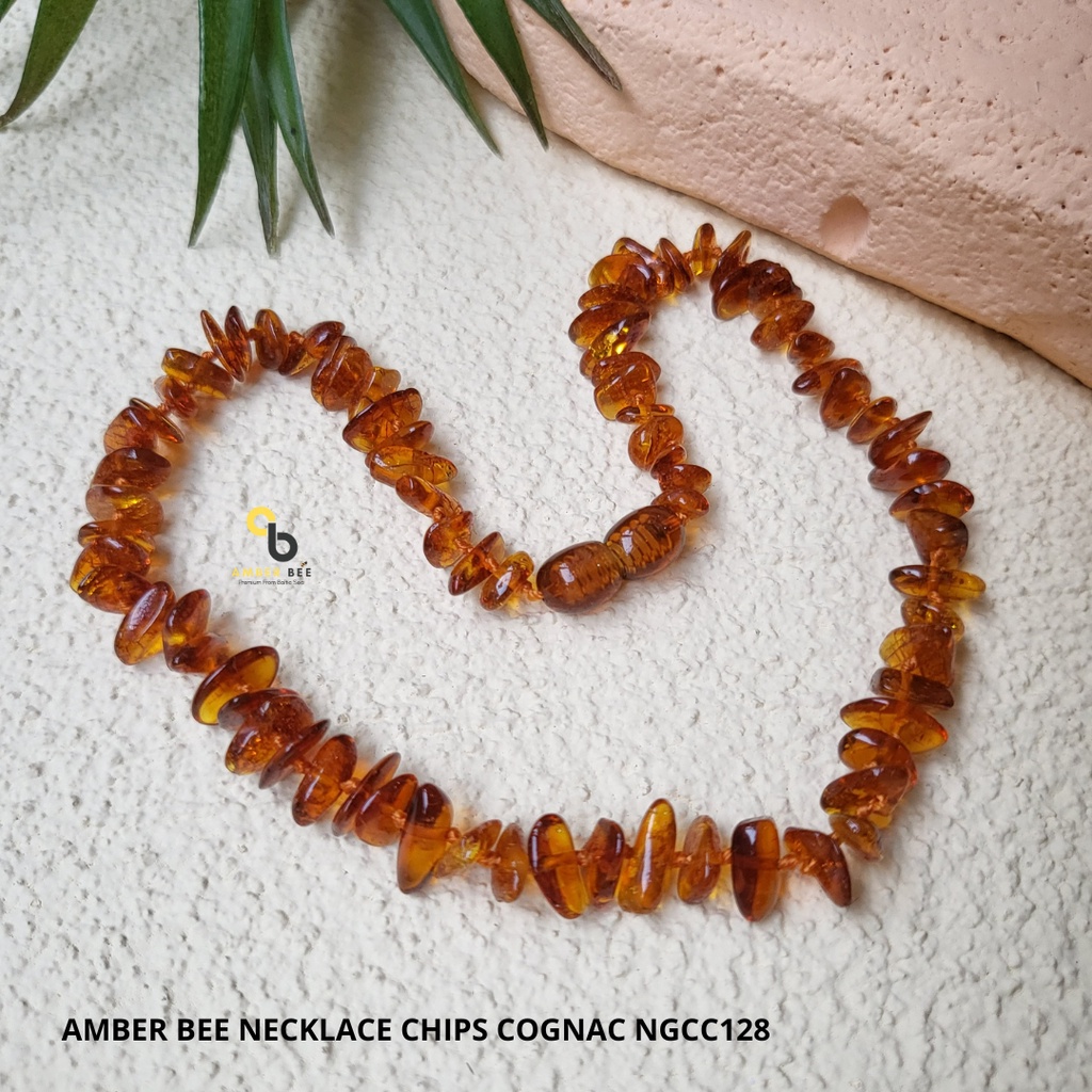 Kalung Amber Bayi dan Anak Premium Nugget Honey Glossy By Amber Bee NGHN128