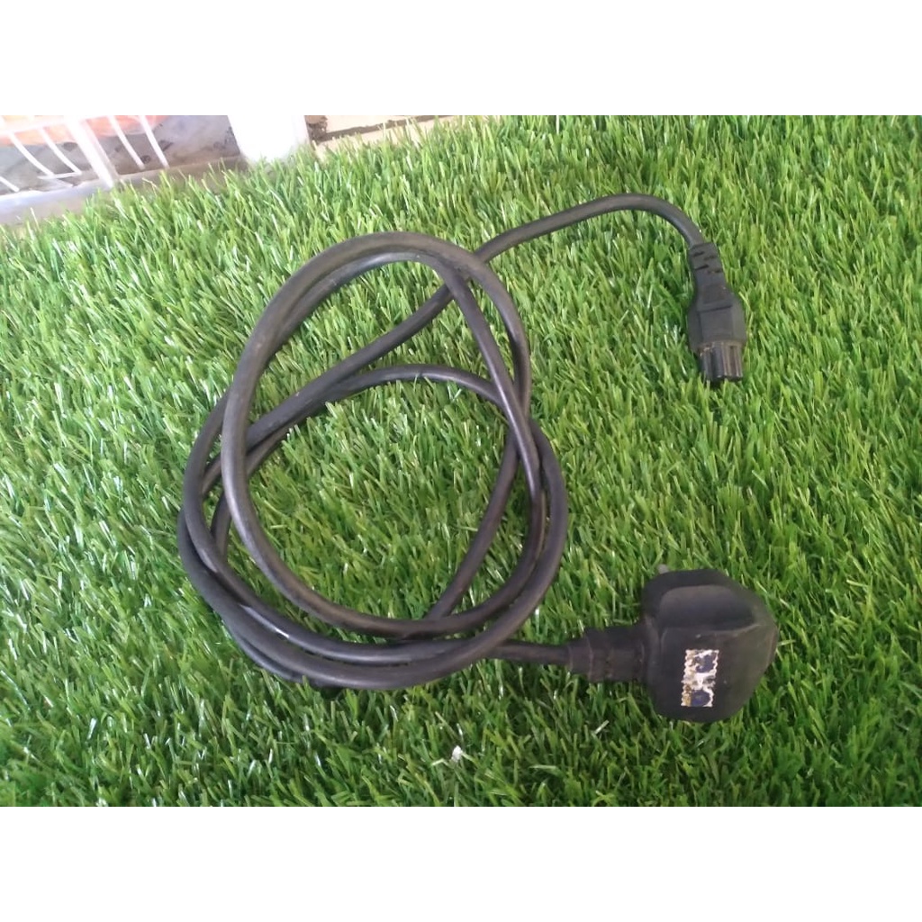 bekas ori kabel listrik laptop kaki 3 sekring aman dari kebakaran 1.8 meter