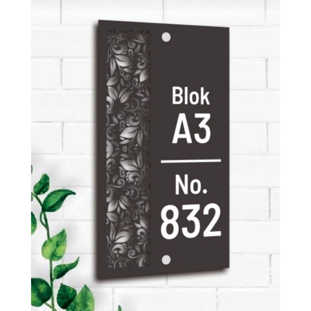 NOMOR RUMAH ELEGANT TIMBUL - NOMOR RUMAH ACRYLIC TIMBUL - NOMOR RUMAH CUSTOM ACRYLIC