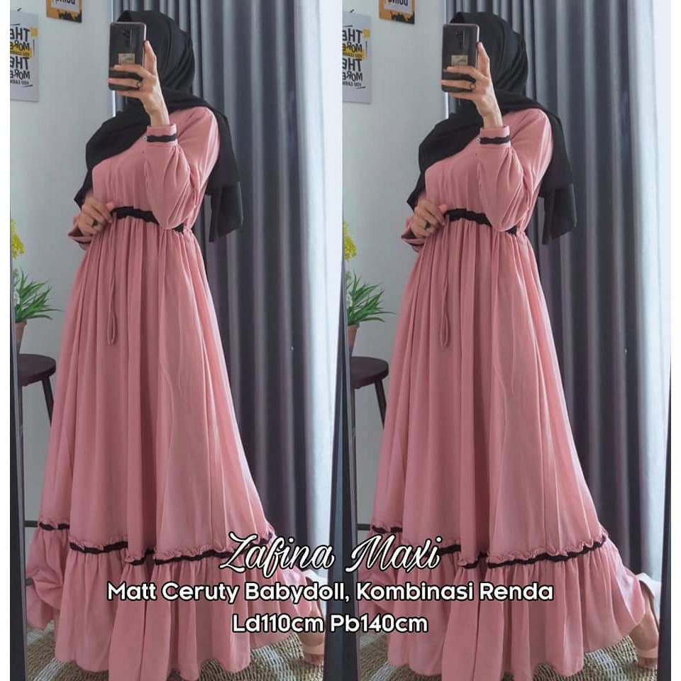 LANGSUNG KIRIM CERUTY READY SUPER JUMBO XXXL [ LD 130 BB 95- 120 KG]GAMIS CERUTY BEBYDOL RENDA /GAMIS REMPEL/ BUSUI